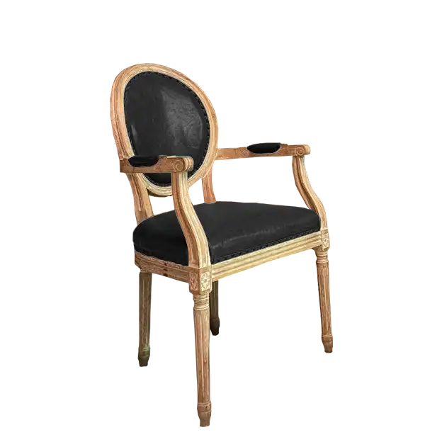 Dior Dining Chair with Arm-Black Seat