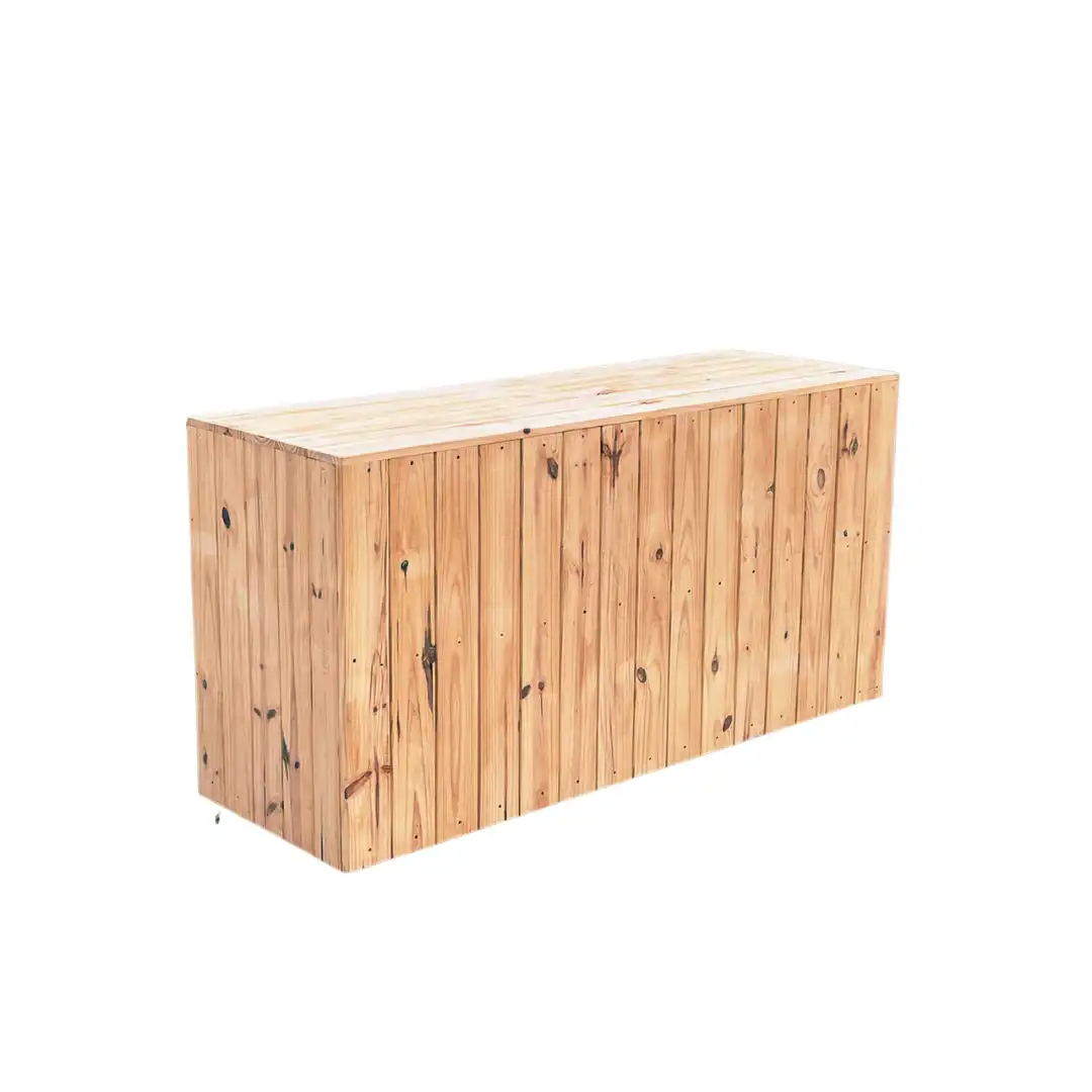 Rustic Wooden Bar Counter / DJ Counter (1.8 Meter)  ATHOOR-SKU-000787