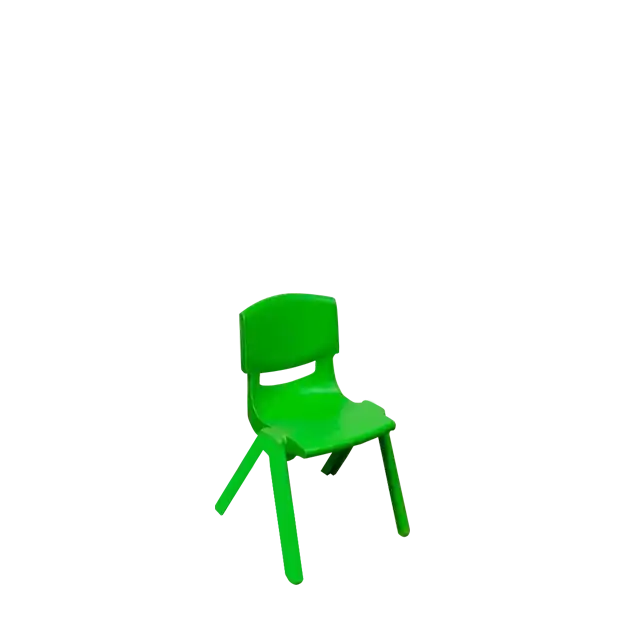 Plastic Colored Kids Chair - Green for rent
