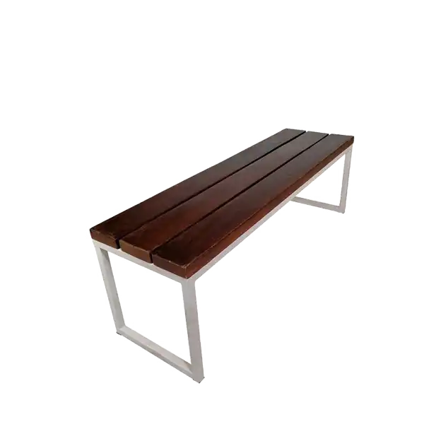 Loft Metal and Wood Bench