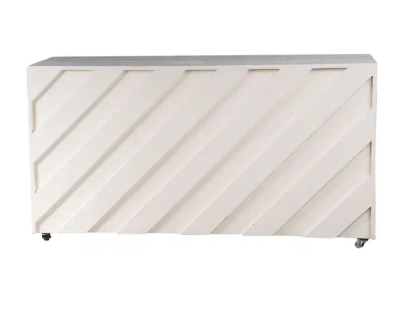 Stripes Bar Counter - White