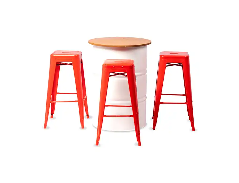 Baxton Barstool - Red for rent