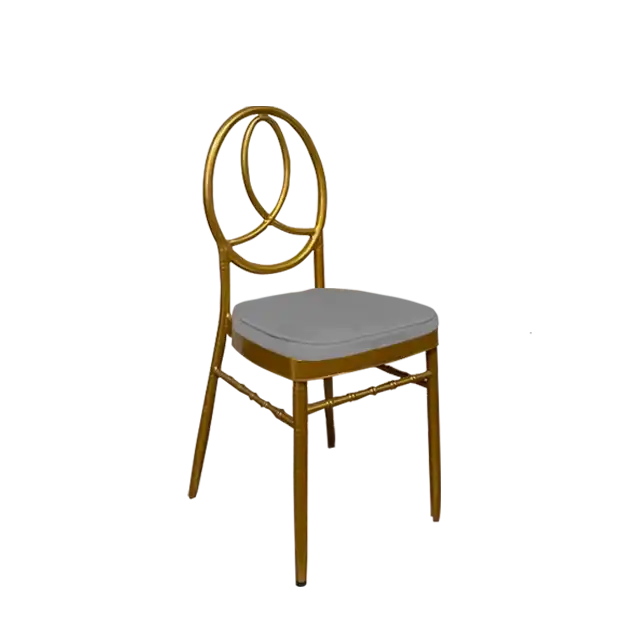 Dior Chair Golden-Silver Cushion