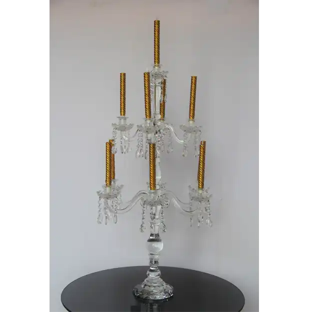11 Holder Crystal Candle Abra Without Candles for rent