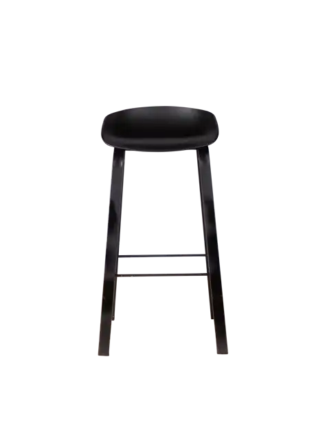 Scandinavian Bar Stool - Black Seat for rent