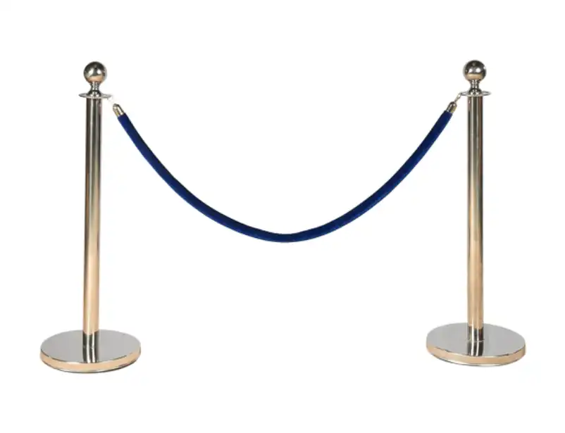 Gold Pole - Blue Rope