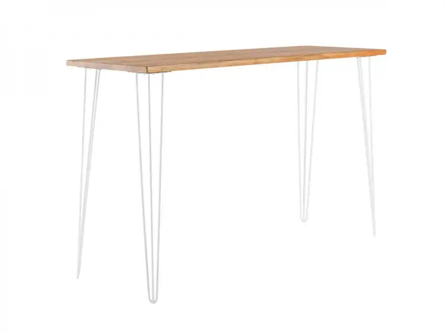 Hairpin Rectangular Cocktail Table - White Legs