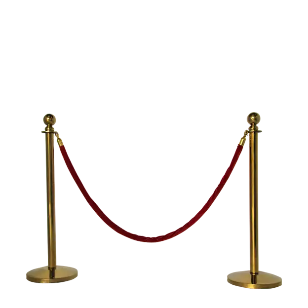 Golden Poles and Red Ropes for rent