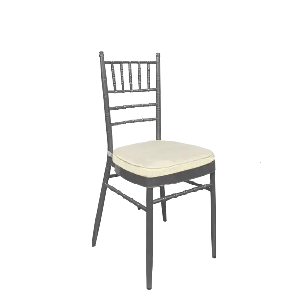 Chiavari Chair Silver-Beige Cushion