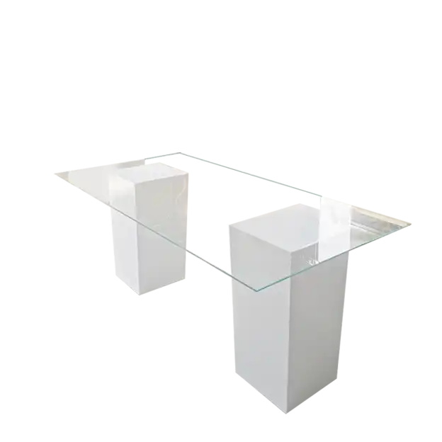  Le Minou Regal Glass Buffet Dining Table  ATHOOR-SKU-000795