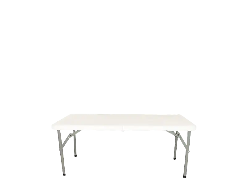 Kids Foldable Rectangular Table - White