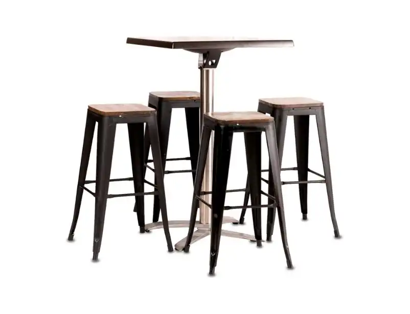 Baxton Bar Stool - Black for rent