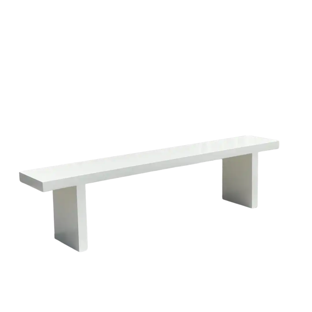 VIP White Bench