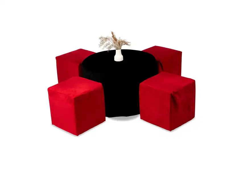 Red Ottoman for rent