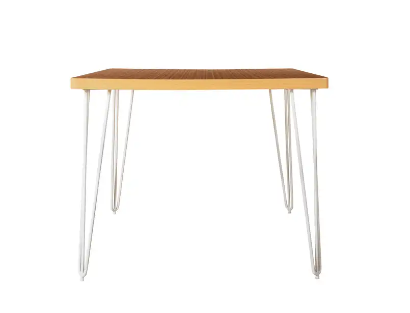 Square Hairpin Dinning Table White Legs