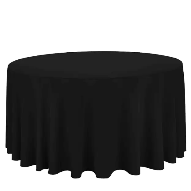 10 Seater Round Table with Black Cloth