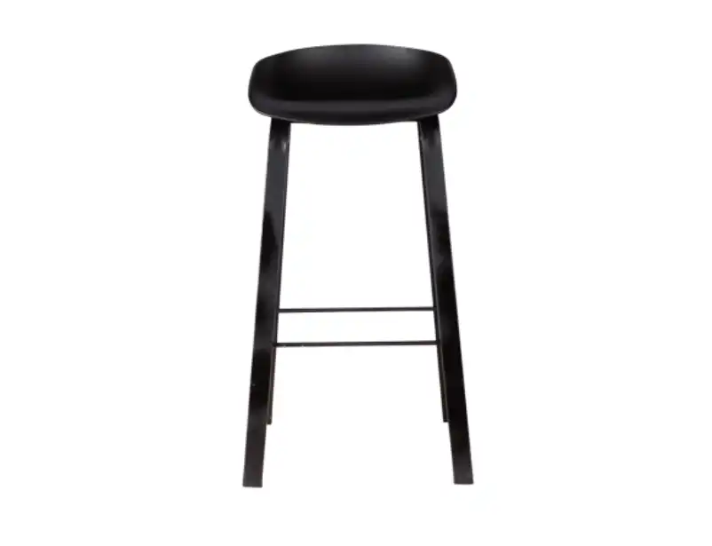 Scandinavian Bar Stool - Black Seat