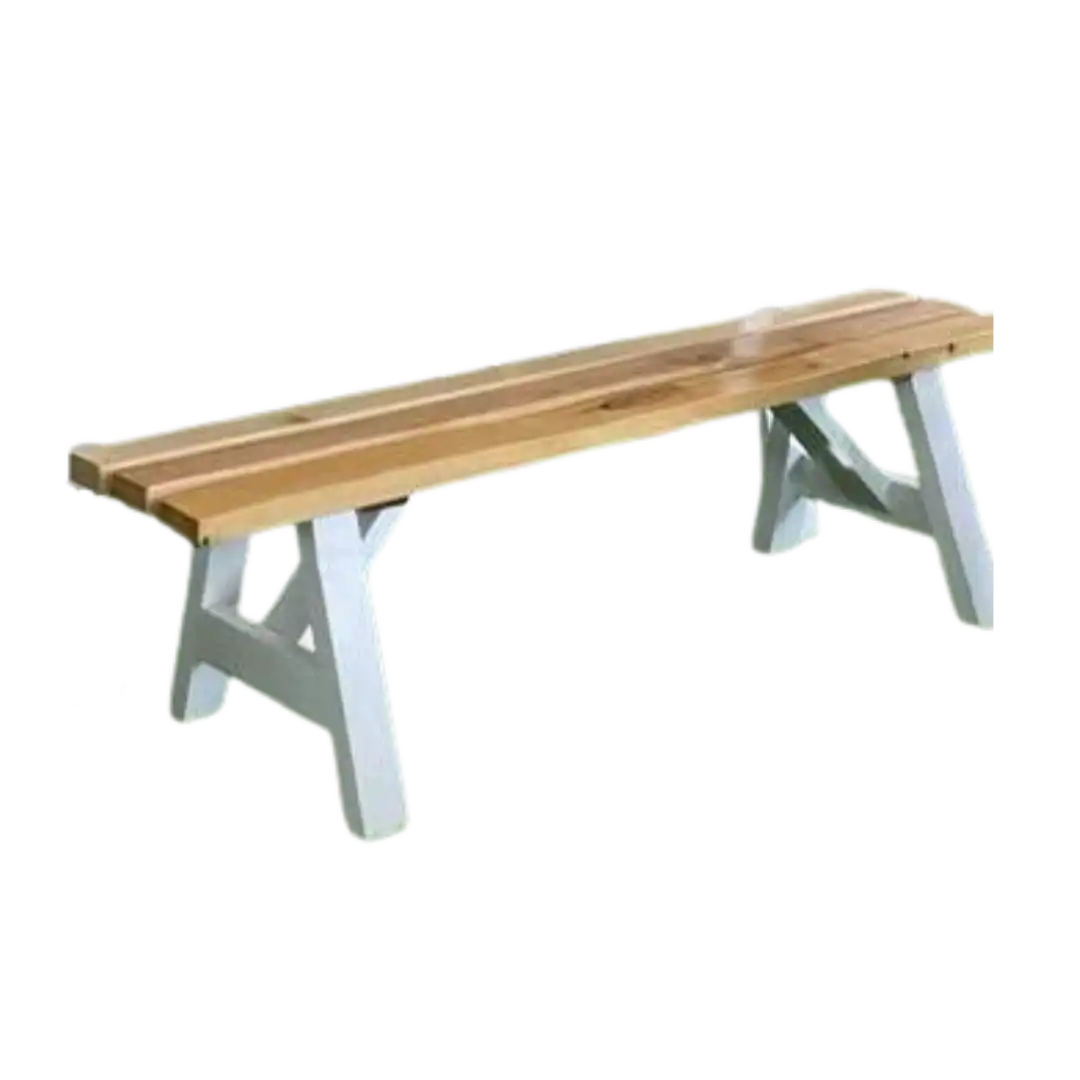 Wooden Bench White Legged ATHOOR-SKU-000819