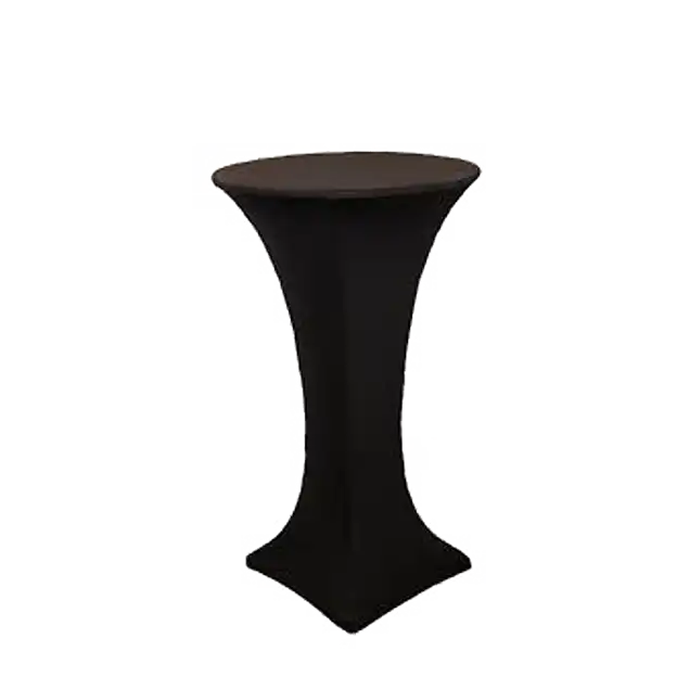 Bar Table with White Stretchable Cloth ATHOOR-SKU-000182