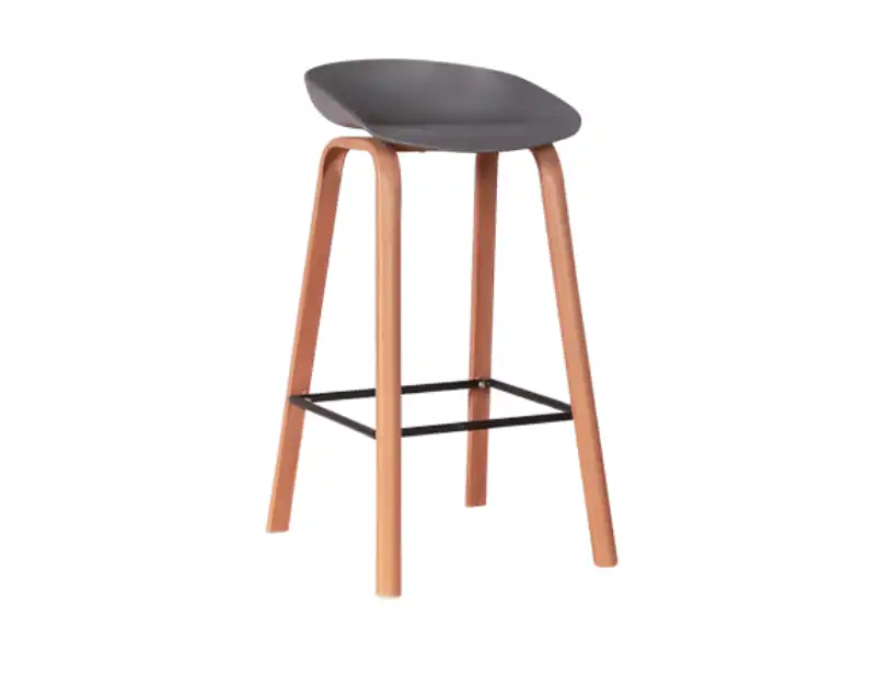 Scandinavian Bar Stool - Gray Seat for rent