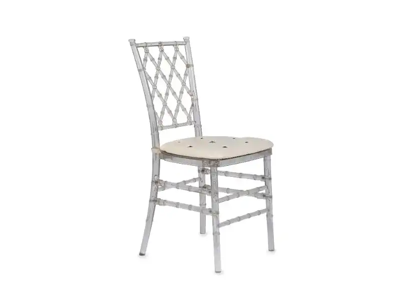 Acrylic Chiavari Crisscross Chair for rent