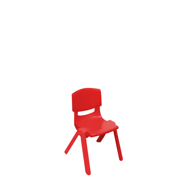Plastic Colored Kids Chair - Red ATHOOR-SKU-000418