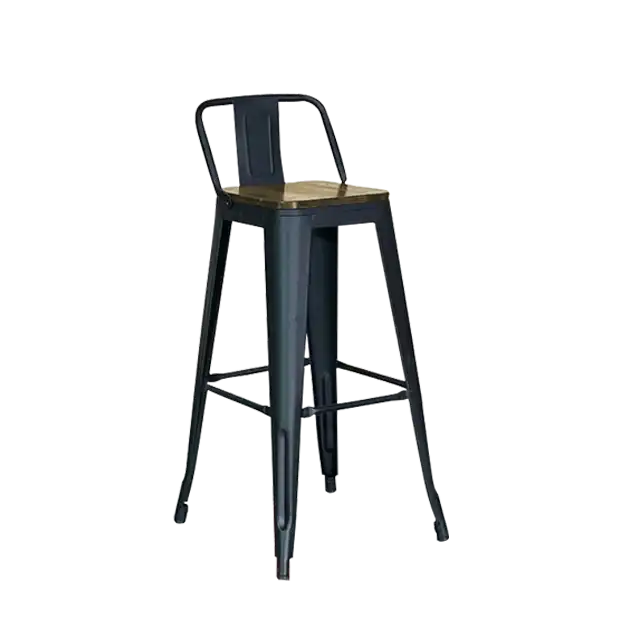 Baxton Studio High Bar Stool with Backrest for rent