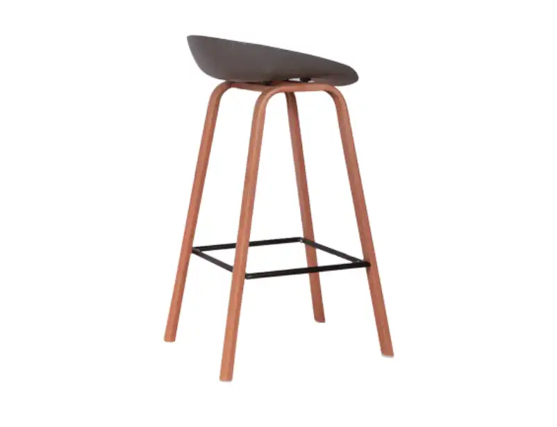 Scandinavian Bar Stool - Gray Seat for rent