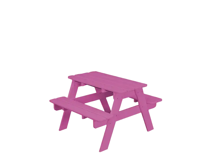 Kids Picnic Bench - Pink