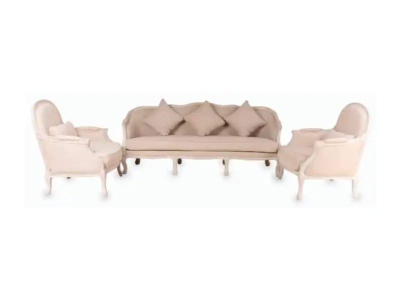 Provence Three Seater Sofa - Beige for rent