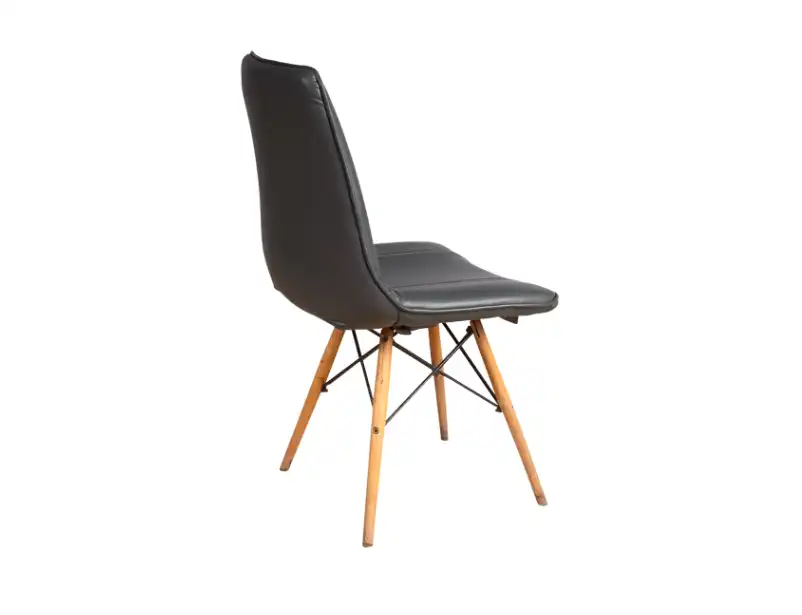 Scandinavian Leather Gray Chair for rent