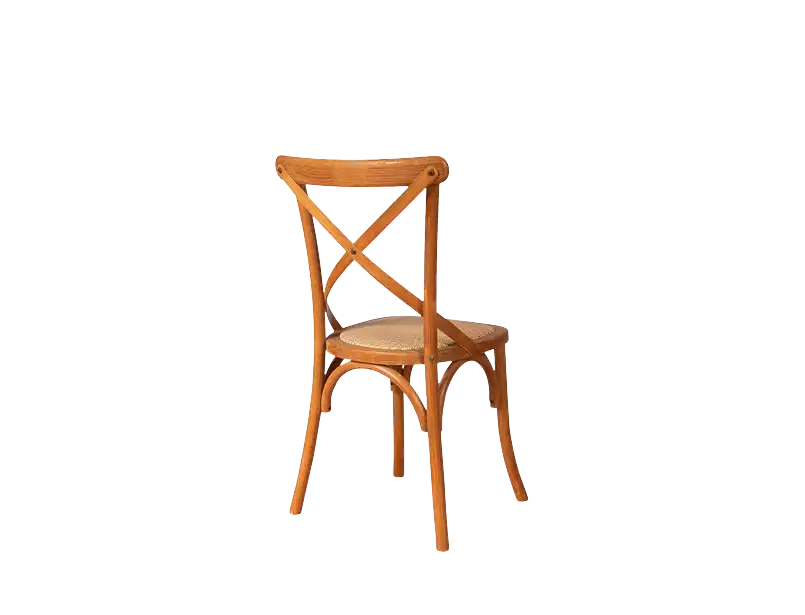 Cross Back Chair - Dark for rent