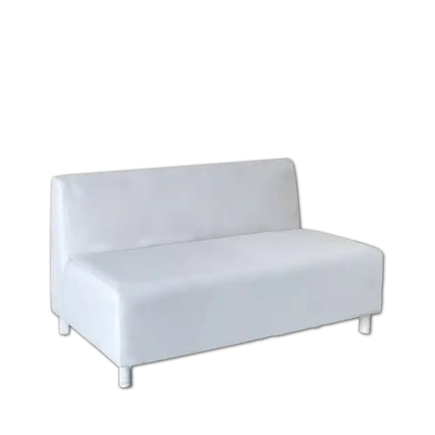 2 Seaters Sofa White Leather Sofa