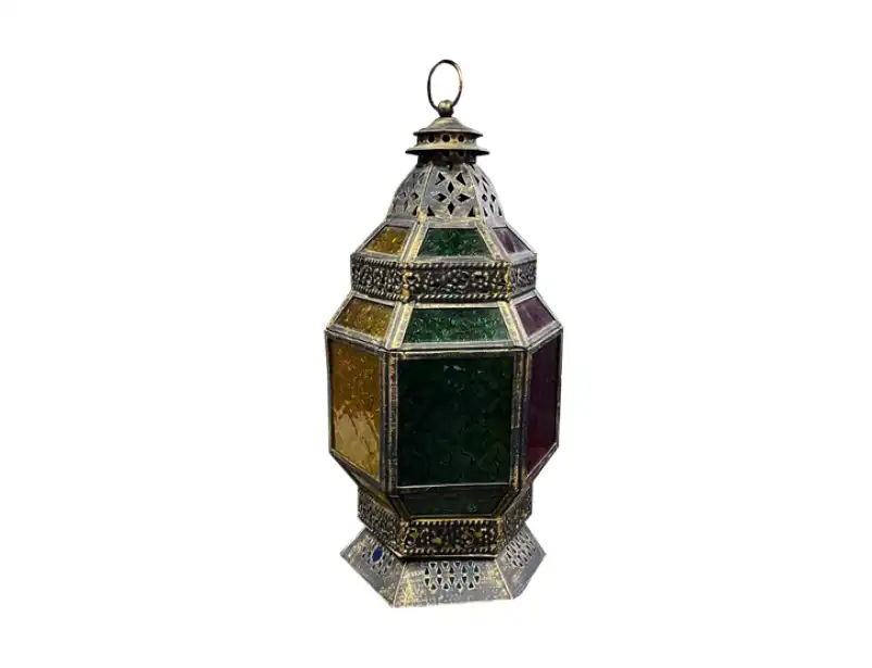 Brass Glass Arabic Lantern