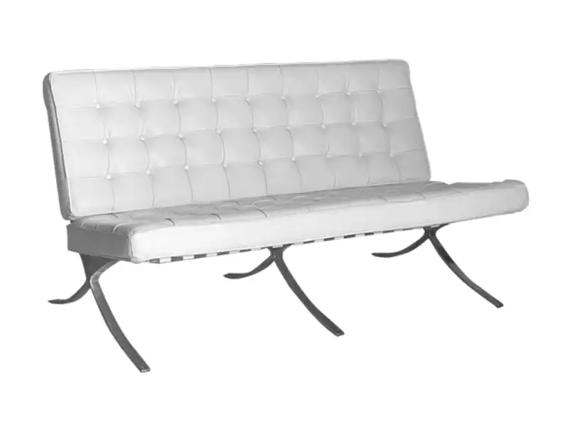 Barcelona Two Seater Sofa - White