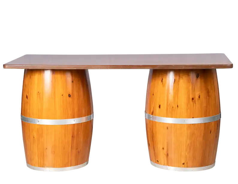 Wine Barrel High Table for rent