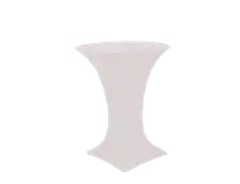 Cocktail Table with White Stretchable Cloth