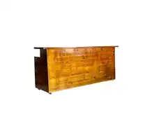 3D Wooden Pallet Colored Bar Counter