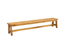Long Bench Retro Style without Cushion
