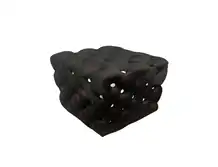 Black Baxton Cube Ottoman