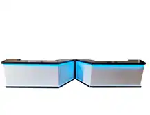 LED Twin Trapezoid Bar Counter