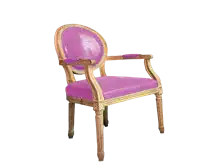 Dior Dining Chair with Arm-Pink Seat