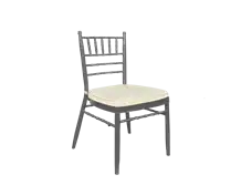 Chiavari Chair Silver-Beige Cushion