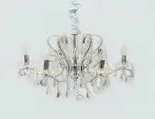 Crystal Chandeliers-6 Bulbs