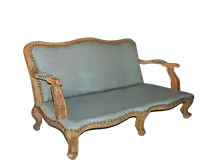 Mint Green 2 Seaters Accent Chair Sofa with Arm Rest