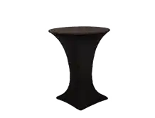Bar Table with White Stretchable Cloth