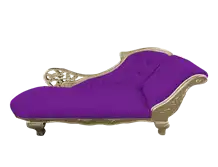 Bridal Villa Antique Sofa designs Solid Wood Chaise Lounge-Purple