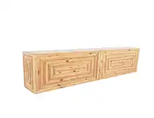 Labyrinth Wooden Bar Counter (3.6 Meters)