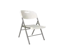 Plastic Foldable Chair - White