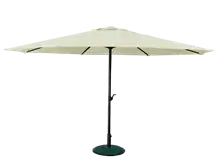 2.7 x 2.7 Beige Outdoor Umbrella With Base